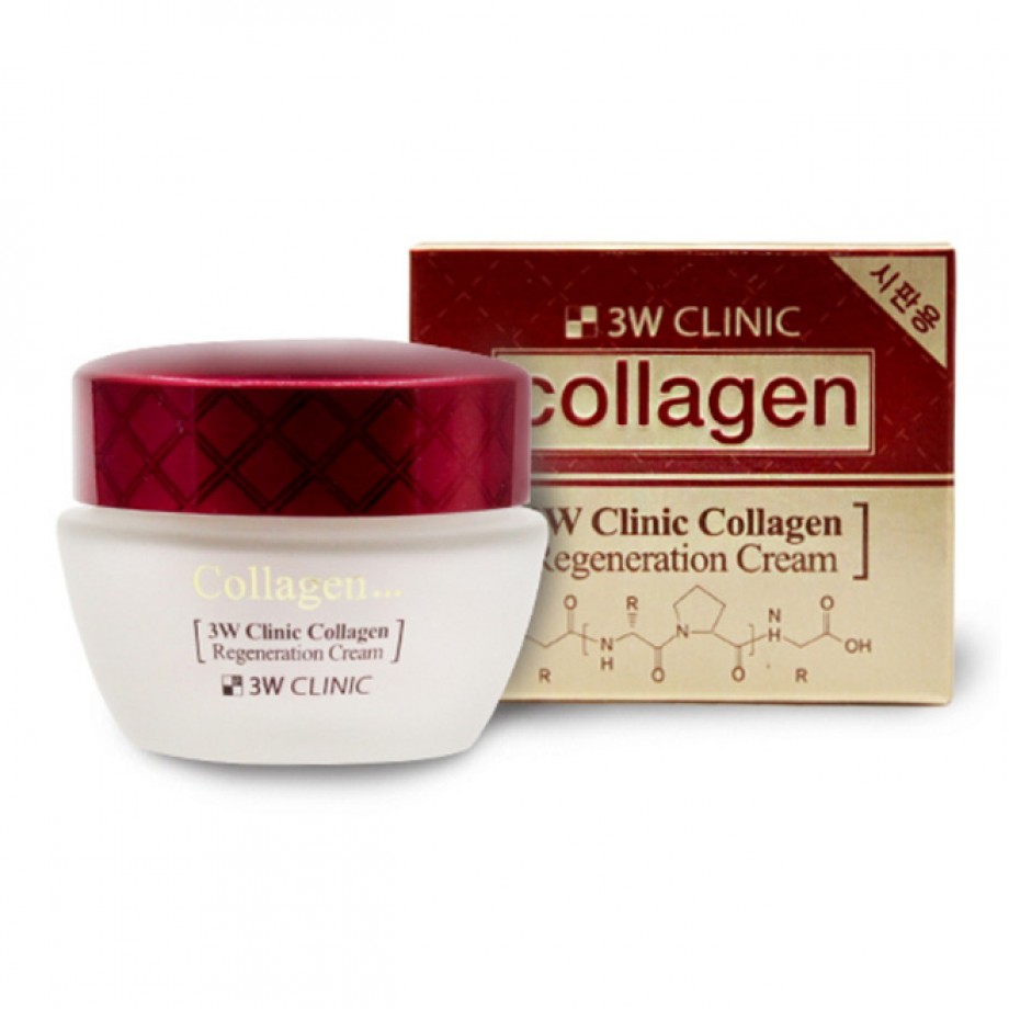 Восстанавливающий крем для лица с коллагеном 3W Clinic Collagen Regeneration Cream