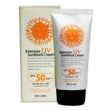 Солнцезащитный крем для лица с экстрактом алоэ  3W Clinic Intensive UV Sunblock Cream SPF50 PA+++