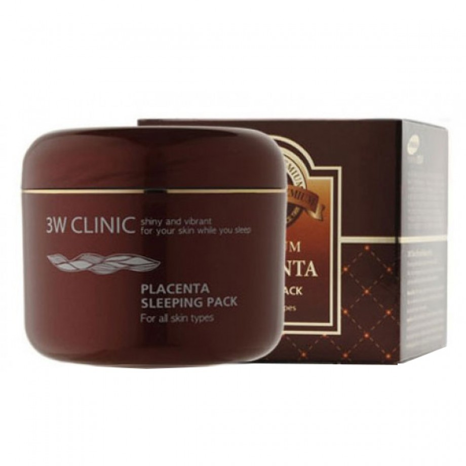 Ночная маска с экстрактом плаценты 3W Clinic Premium Placenta Sleeping Pack