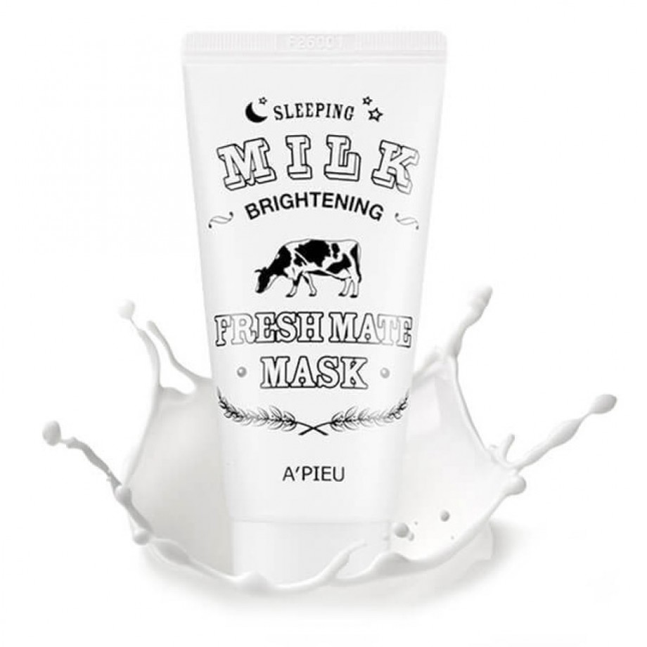 Осветляющая ночная маска с молочными протеинами A'PIEU Fresh Mate Milk Sleeping Mask