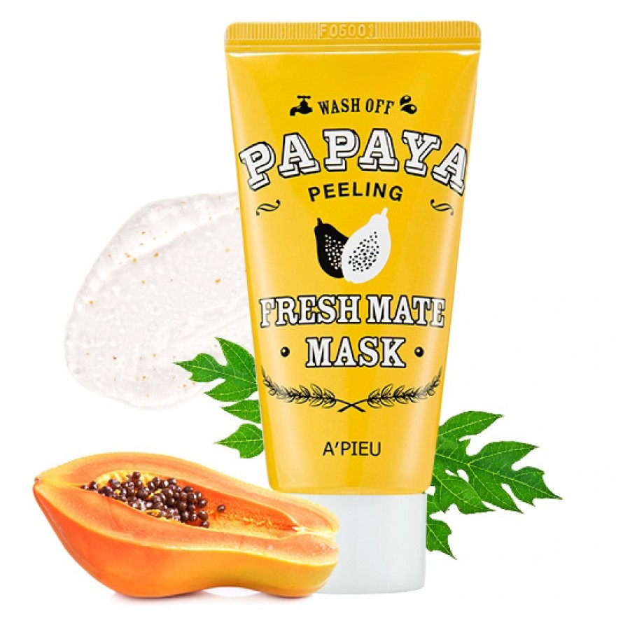Очищающая маска-пилинг с экстрактом папайи A'PIEU Fresh Mate Papaya Peeling Mask