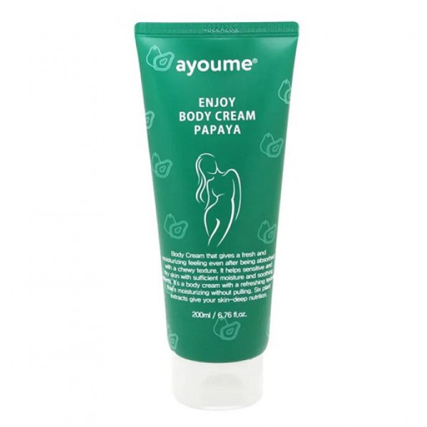 Восстанавливающий крем для тела с экстрактом папайи Ayoume Enjoy Body Cream Papaya - 200 мл