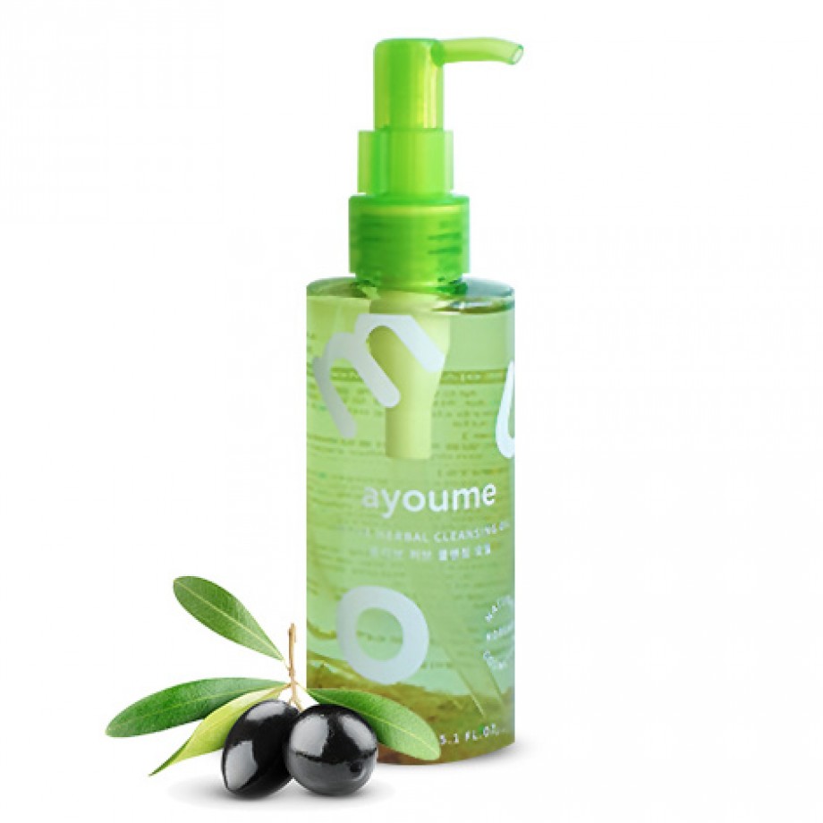 Гидрофильное масло на основе 100% масла оливы Ayoume Olive Herb Cleansing Oil