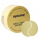 Патчи для глаз с золотом и улиточным муцином Ayoume Gold + Snail Eye Patch