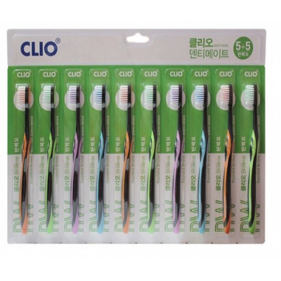 Зубная щетка средней жесткости против зубного камня CLIO Denti-Mate Normal Toothbrush