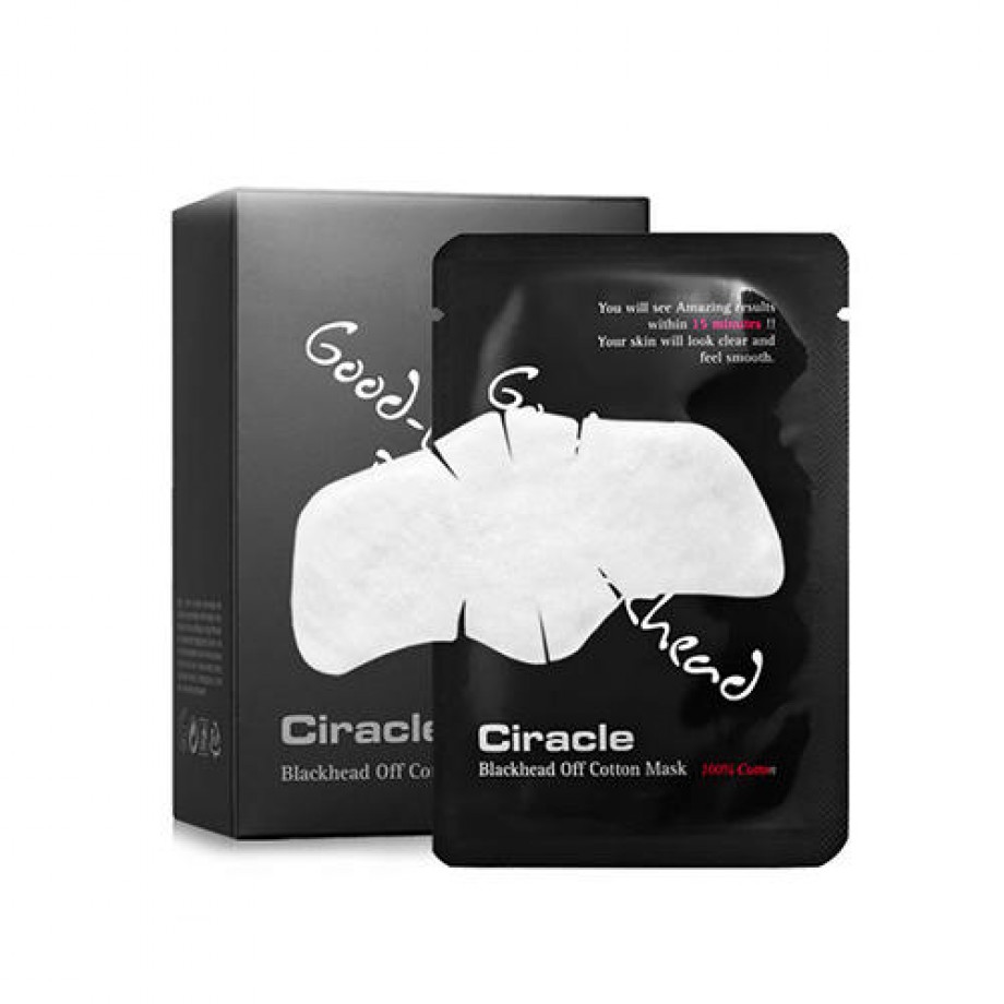 Набор масок и палочек для удаления чёрных точек Ciracle Blackhead Off Cotton Mask
