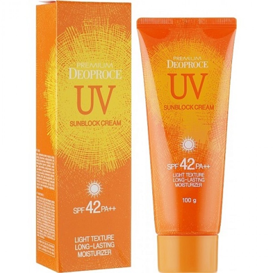 Солнцезащитный крем для лица и тела Deoproce Premium UV Sun Block Cream SPF42 PA++