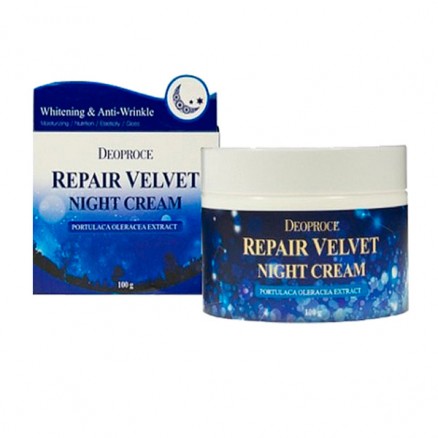 Ночной увлажняющий восстанавливающий крем Deoproce Moisture Repair Velvet Night Cream