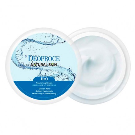 Универсальный увлажняющий крем с ледниковой водой Deoproce Natural Skin H2O Nourishing Cream