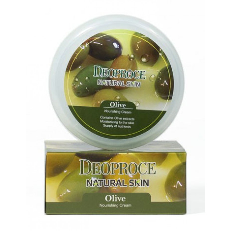 Универсальный крем с оливой Deoproce Natural Skin Olive Nourishing Cream
