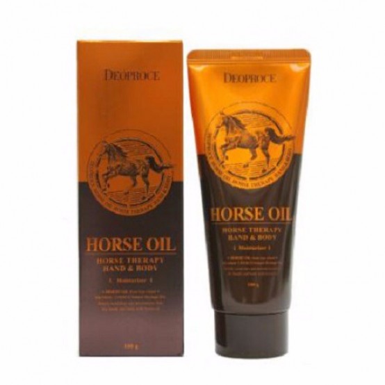 Крем для тела и рук с лошадиным жиром Deoproce Horse Oil Therapy Hand & Body