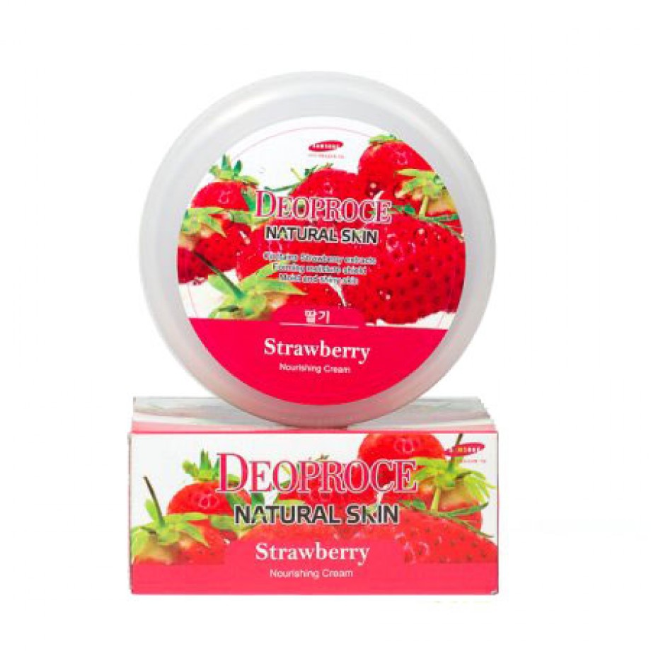 Универсальный крем с клубникой Deoproce Natural Skin Strawberry Nourishing Cream