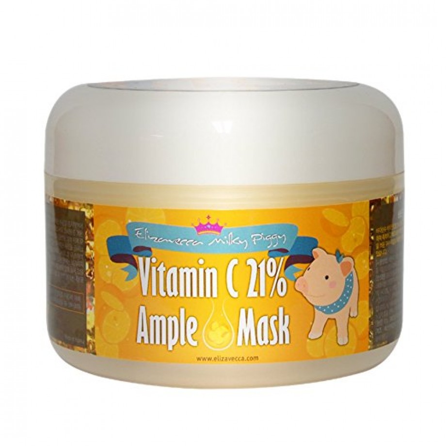 Маска тонизирующая с витамином C для сияния лица Elizavecca Milky Piggy Vitamin C 21% Ample Mask