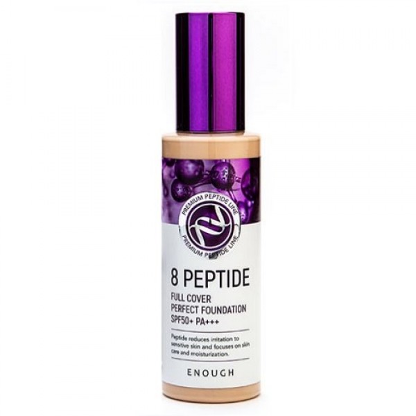Купить Антивозрастной тональный крем с пептидами Enough 8 Peptide Full ...