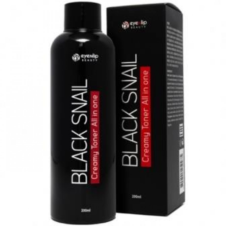 Многофункциональный тонер с муцином черной улитки Eyenlip Black Snail Creamy Toner All In One