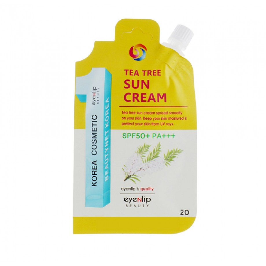Солнцезащитный крем с экстрактом чайного дерева Eyenlip Tea Tree Sun Cream SPF50+/PA+++