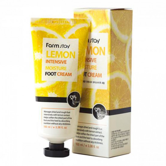 Интенсивный увлажняющий крем для ног с лимоном FarmStay Lemon Intensive Moisture Foot Cream