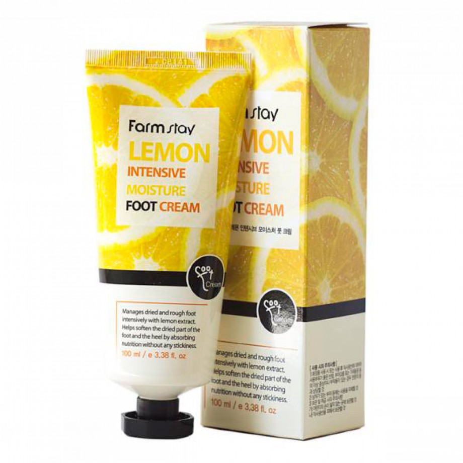 Интенсивный увлажняющий крем для ног с лимоном FarmStay Lemon Intensive Moisture Foot Cream