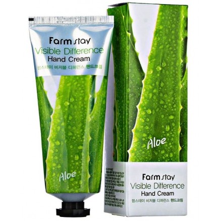 Крем для рук с экстрактом алоэ FarmStay Visible Difference Hand Cream Aloe