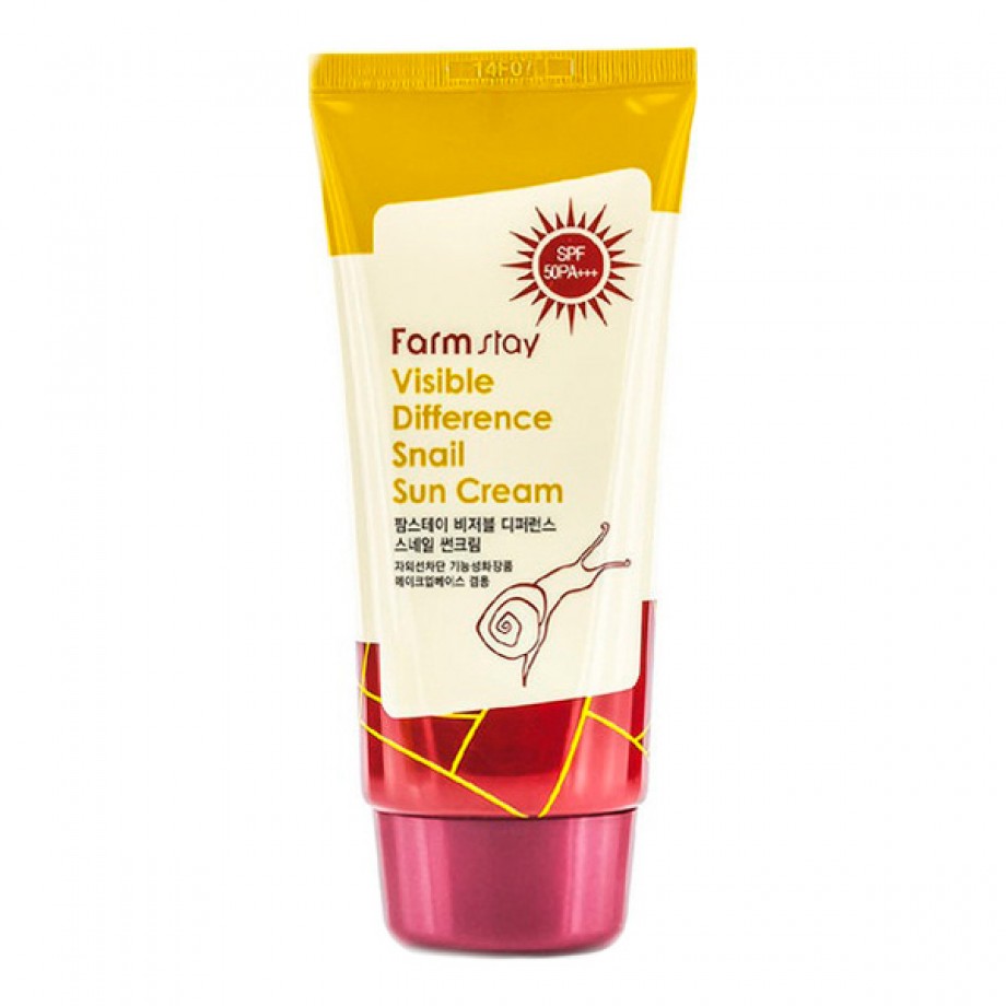 Улиточный солнцезащитный крем FarmStay Visible Difference Snail Sun Cream SPF50+ / PA+++