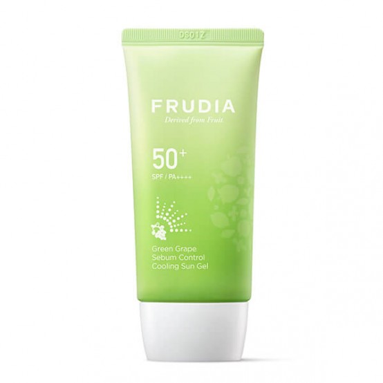 Солнцезащитный крем-гель для жирной кожи с зеленым виноградом Frudia Green Grape Sebum Control Cooling Sun Gel SPF50+/PA++++