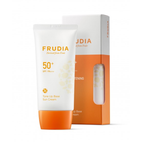 Солнцезащитная тональная крем-основа Frudia Tone Up Base Sun Cream SPF50+/PA+++