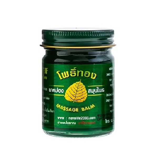 Тайский охлаждающий травяной бальзам зеленый Grace Pho Tong Herbal Green Cooling Balm - 50 г