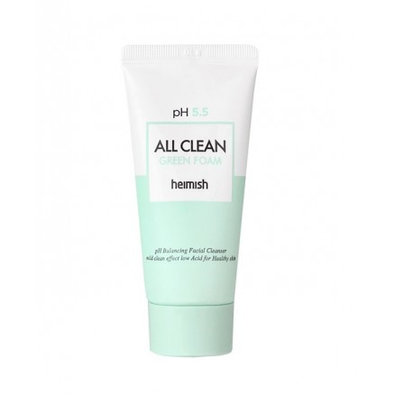 Слабокислотный гель для умывания для чувствительной кожи Heimish pH 5.5 All Clean Green Foam - 30 мл
