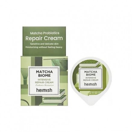 МИНИАТЮРА Восстанавливающий крем с матчей и пробиотиками Heimish Matcha Biome Intensive Repair Cream - 5 мл