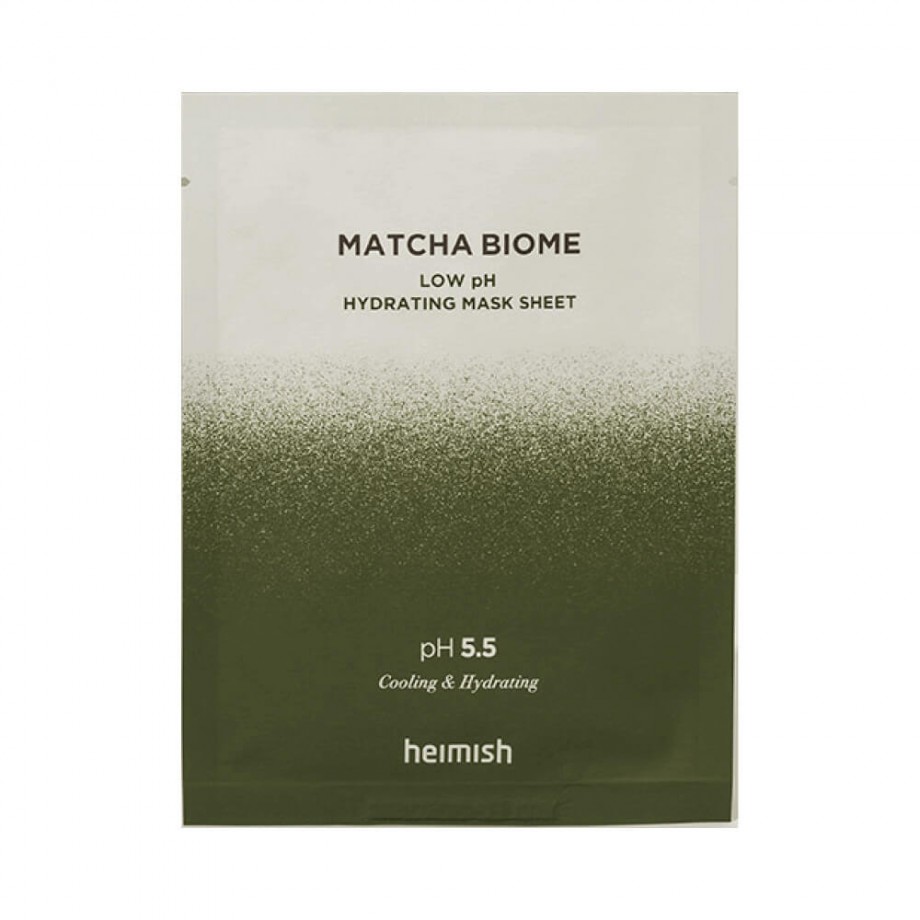 Увлажняющая маска с матчей и пробиотиками Heimish Matcha Biome low pH Hydrating Mask Sheet