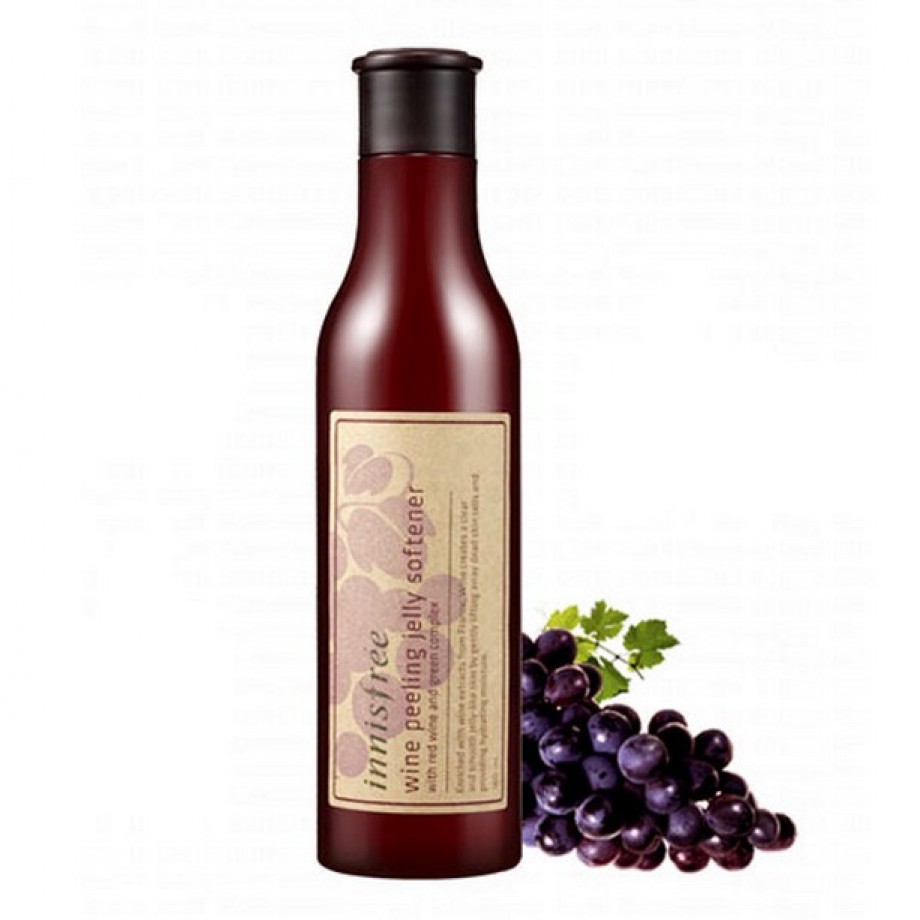 Тоник-пилинг-скатка для лица на основе вина Innisfree Wine Peeling Jelly Softener