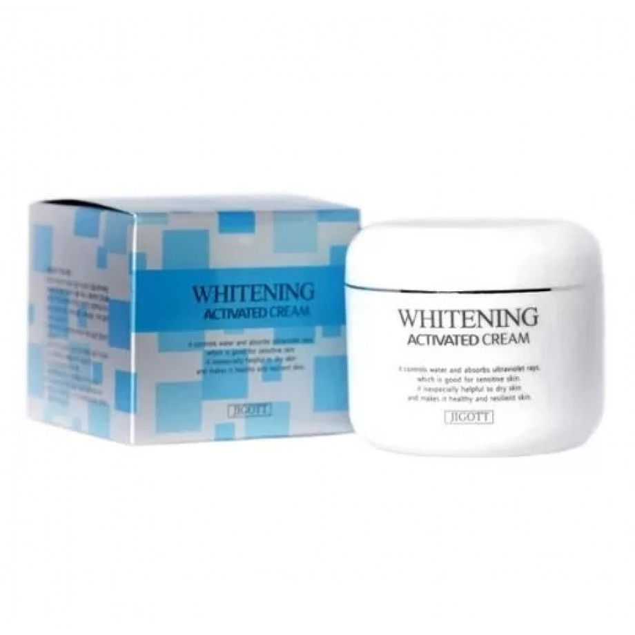 Крем для лица выравнивающий тон кожи JIGOTT Whitening Activated Cream