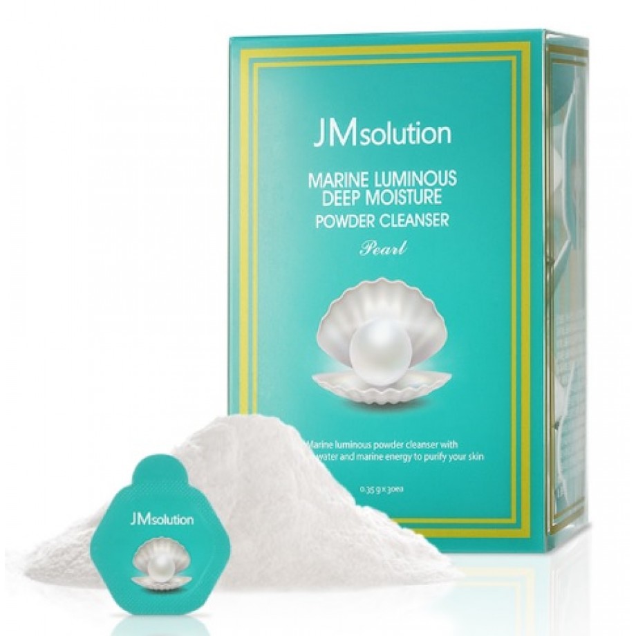Энзимная пудра увлажняющая с жемчугом JMsolution Marine Luminous Deep Moisture Powder Cleanser Pearl