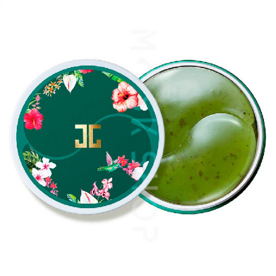 Гидрогелевые патчи для глаз с лепестками зелёного чая JayJun Green Tea Eye Gel Patch