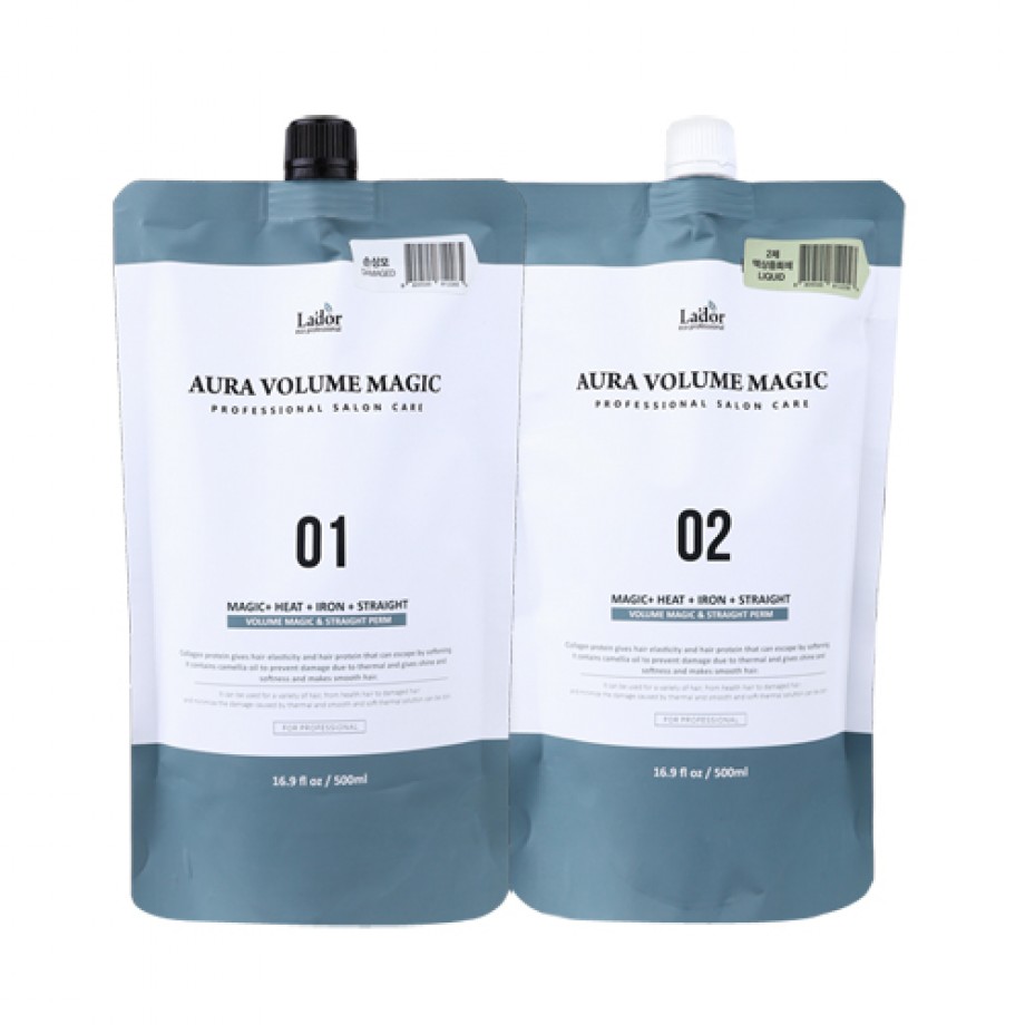 Комплекс средств для объема и выпрямления волос в домашних условиях Lador Aura Volume Magic