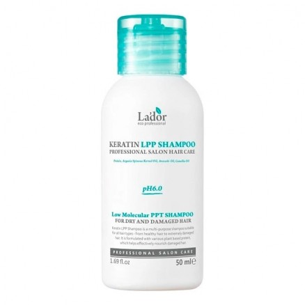 Профессиональный бессульфатный шампунь с кератином Lador Keratin LPP Shampoo - 50 мл