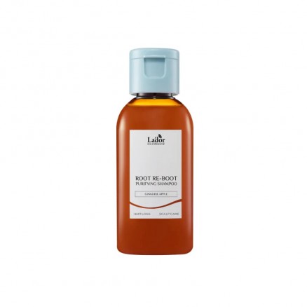 МИНИАТЮРА Шампунь для чувствительной кожи головы с имбирем и яблоком Lador Root Re-Boot Purifying Shampoo Ginger & Apple - 50 мл