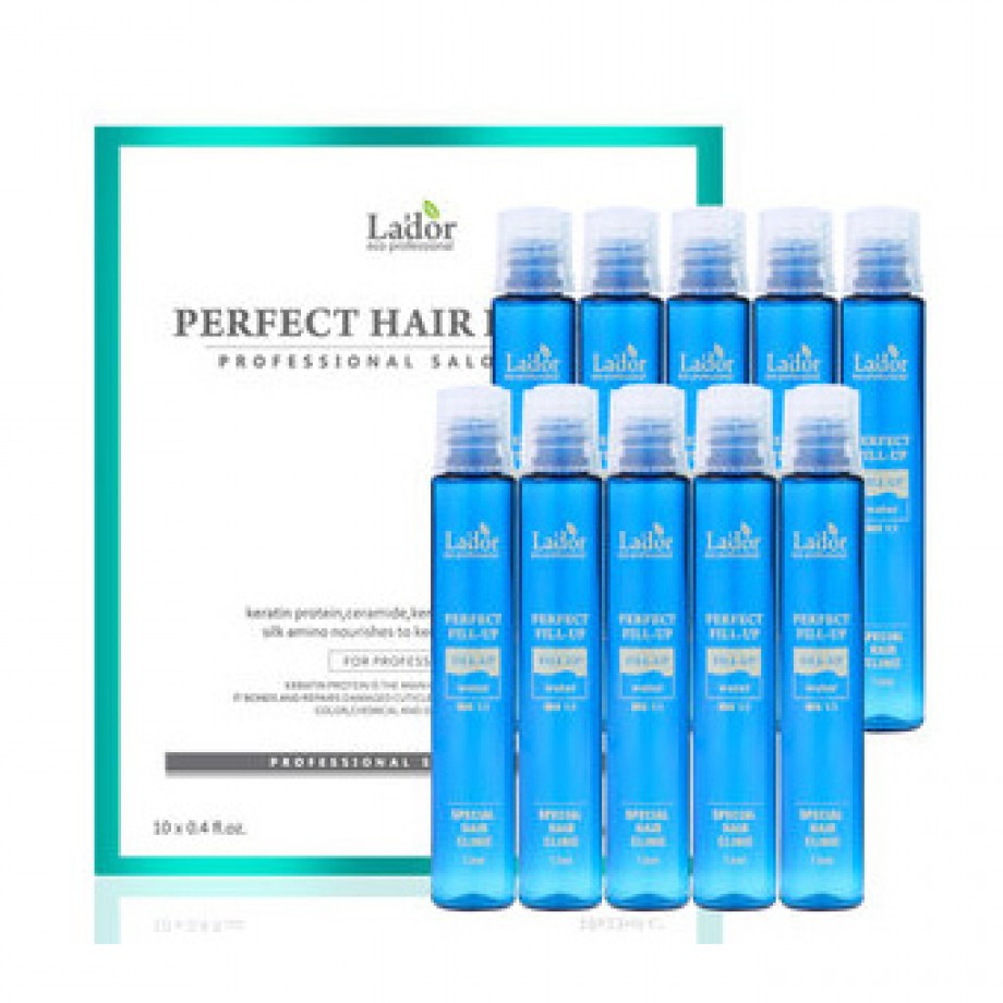 Восстанавливающая ампула для волос Lador Perfect Hair Fill Up - упаковка 10 шт