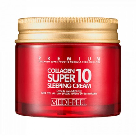 Омолаживающий ночной крем для лица с коллагеном MEDI-PEEL Collagen Super 10 Sleeping Cream
