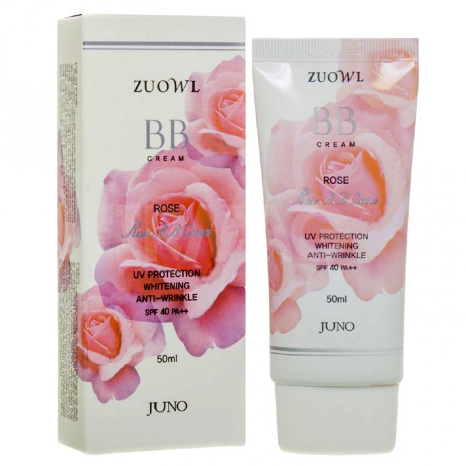 Антивозрастной BB крем с экстрактом розы Juno Zuowl Whitheing Anti-Wrinkle Rose BB Cream