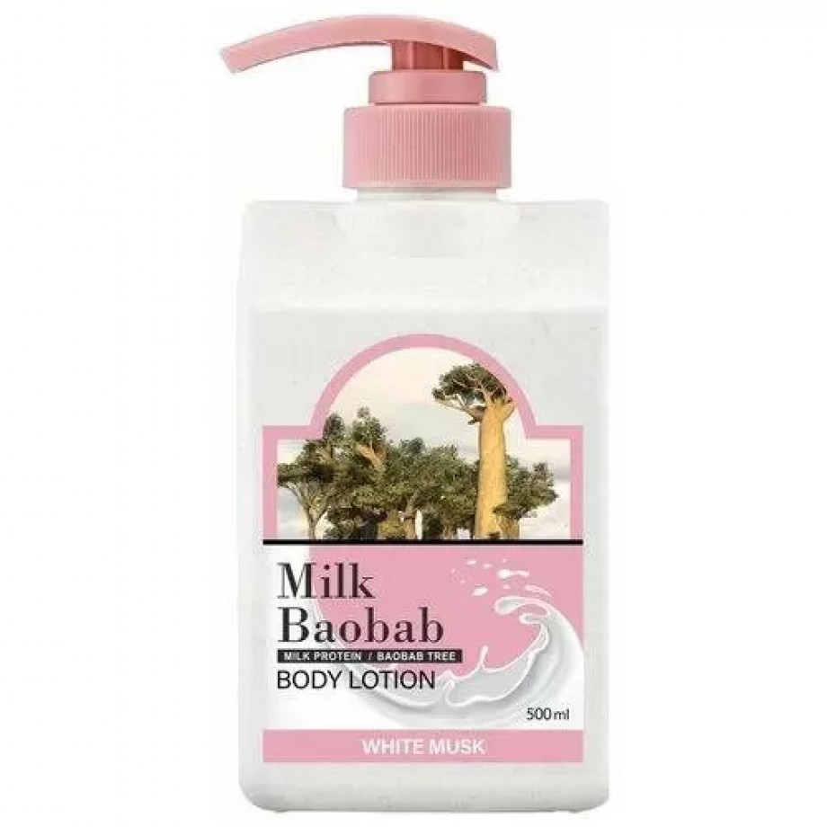 Лосьон для тела с ароматом белого мускуса Milk Baobab Body Lotion White Musk Travel Edition - 300 мл
