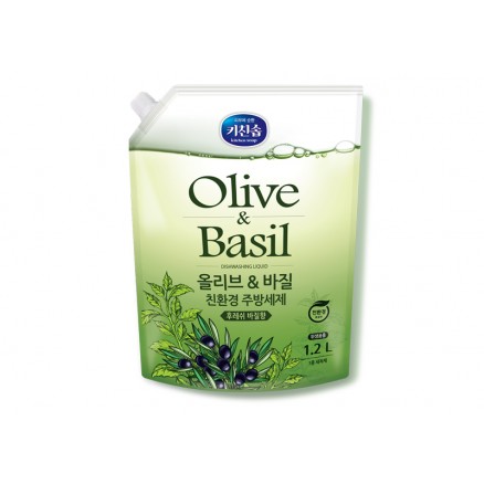 Средство для мытья посуды с оливой и базиликом Mukunghwa Dishwashing Detergent Olive & Basil - 1200 мл