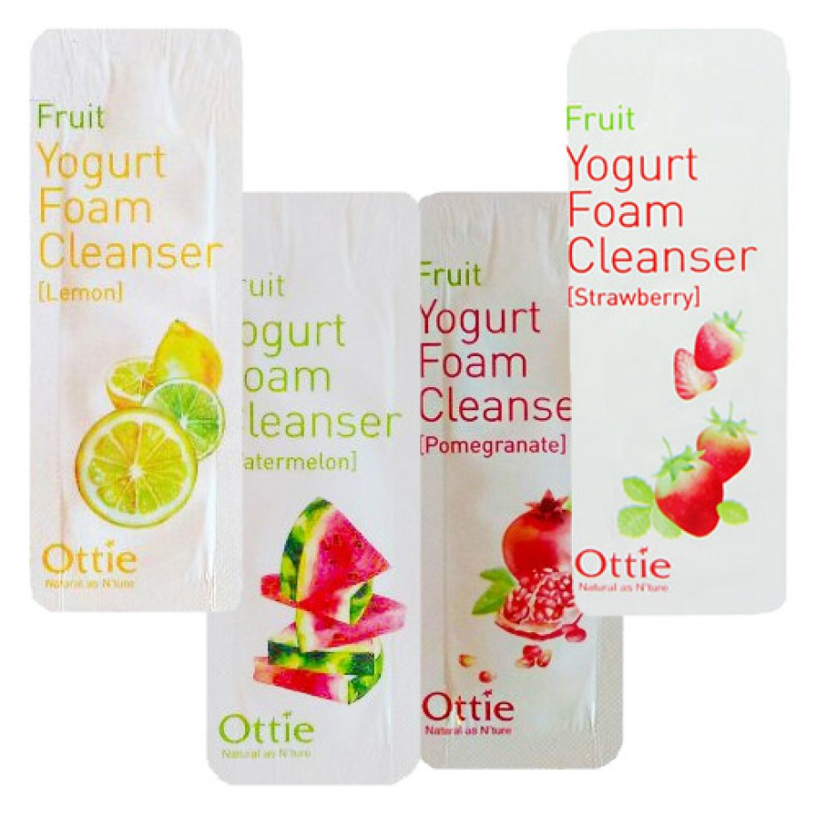ПРОБНИК Йогуртовая пенка для умывания Ottie Fruits Yogurt Foam Cleanser