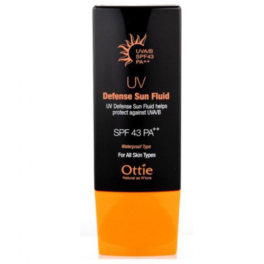 Водостойкий солнцезащитный флюид для лица и тела Ottie UV Defense Sun Fluid SPF43/PA++