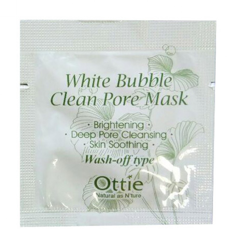ПРОБНИК Кислородная маска для очищения пор Ottie White Bubble Clean Pore Mask