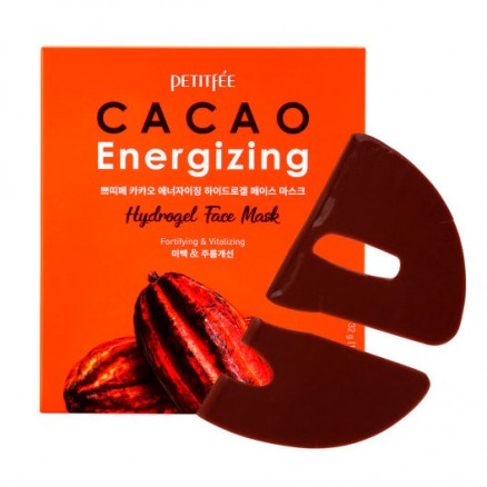 Тонизирующая гидрогелевая маска для лица с какао Petitfee Cacao Energizing Hydrogel Face Mask