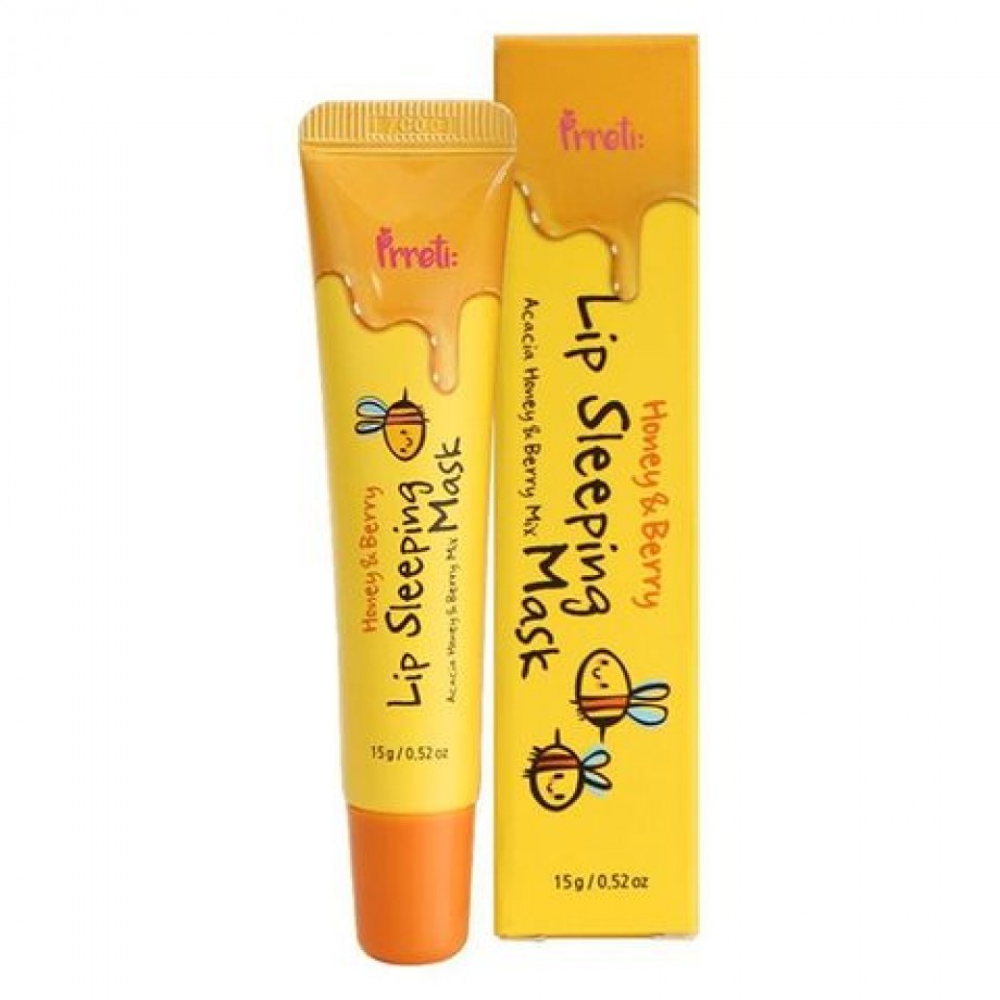 Ночная маска для губ с мёдом акации и ягодами Prreti Honey & Berry Lip Sleeping Mask