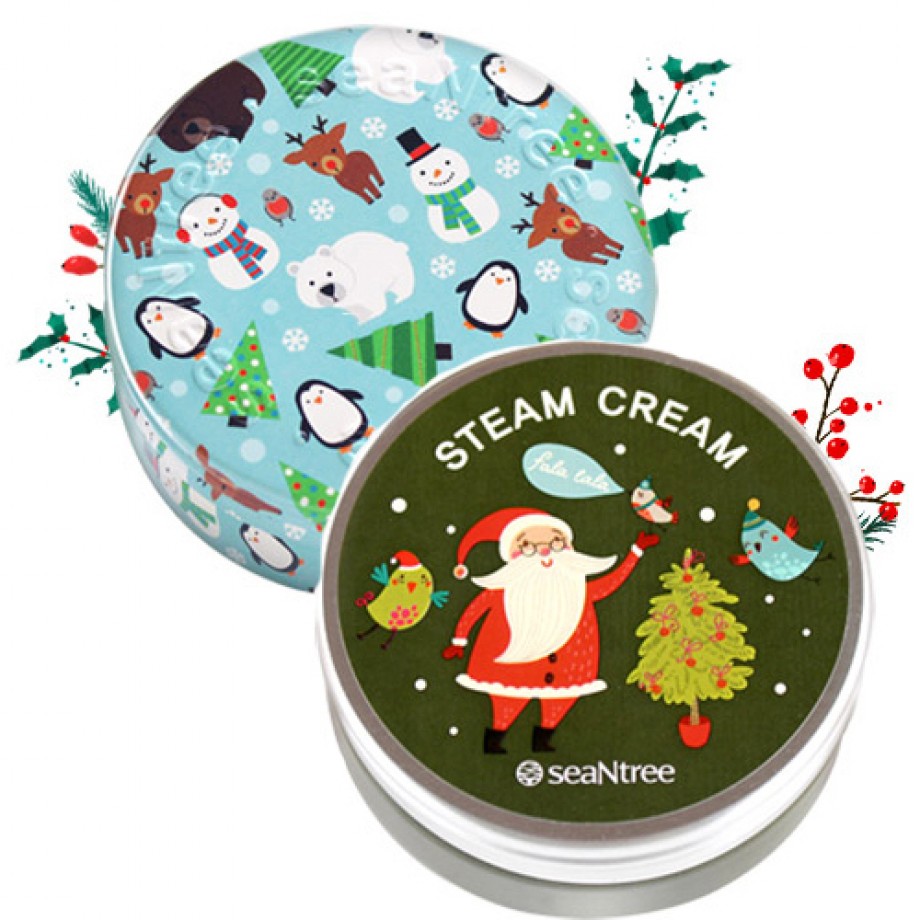 Новогодний паровой крем для лица и тела SeaNtree Steam Cream