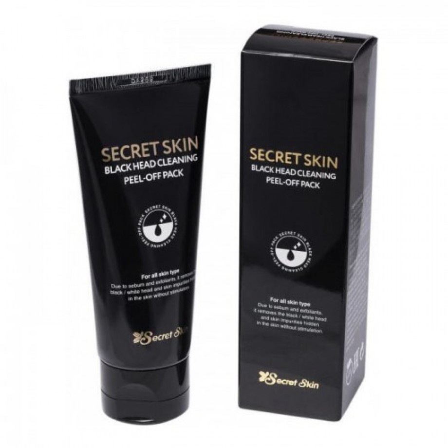 Купить Маска-пленка с древесным углём для очистки пор Secret Skin Black  Head Cleaning Peel-Off Pack из Кореи в Иркутске | Цены, отзывы