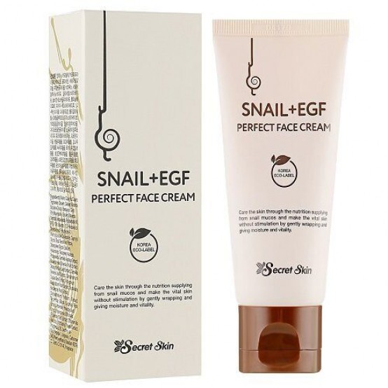 Крем для лица с муцином улитки и EGF Secret Skin Snail+EGF Perfect Face Cream